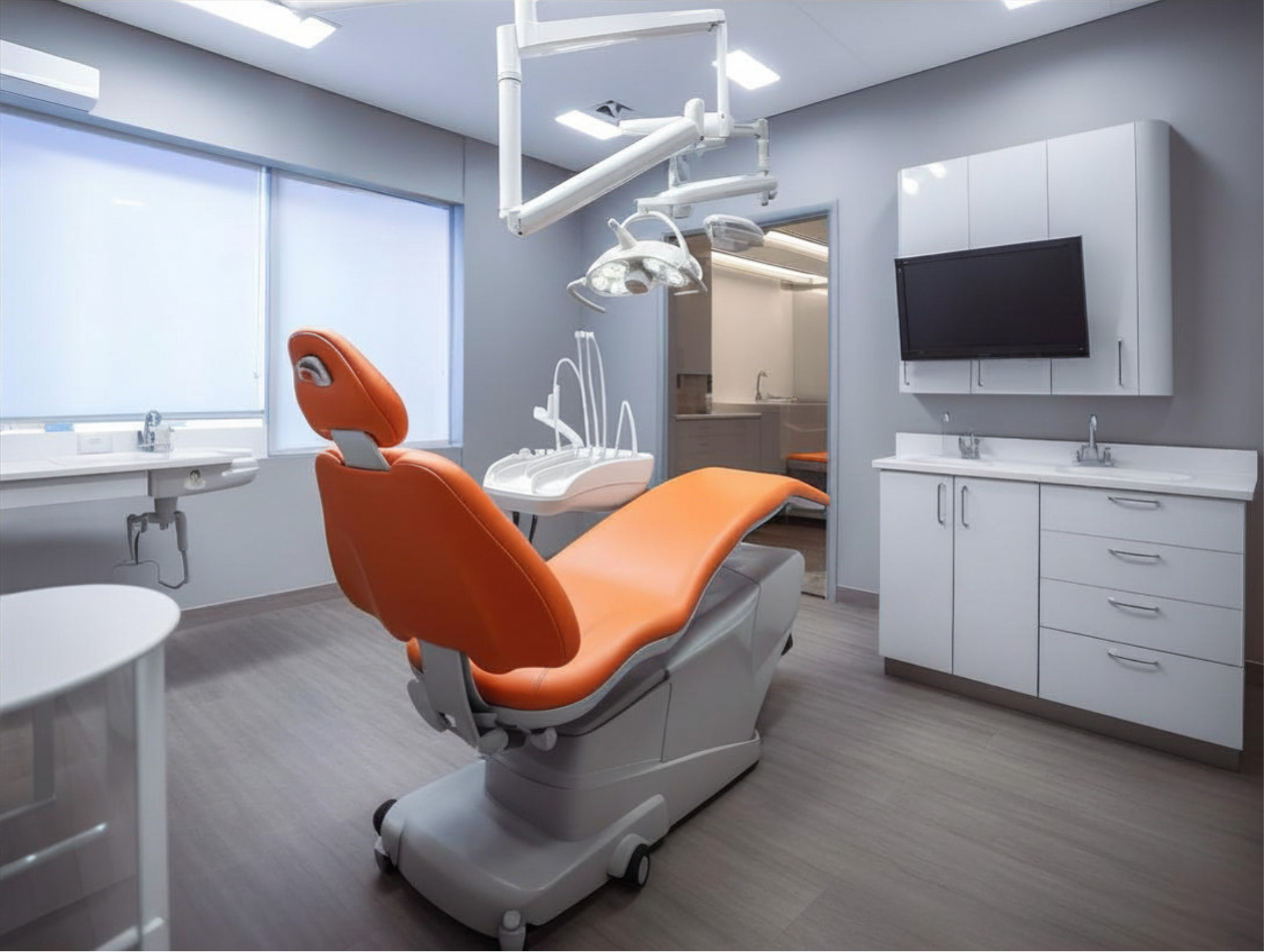 Modern treatment room at R S Dental Care